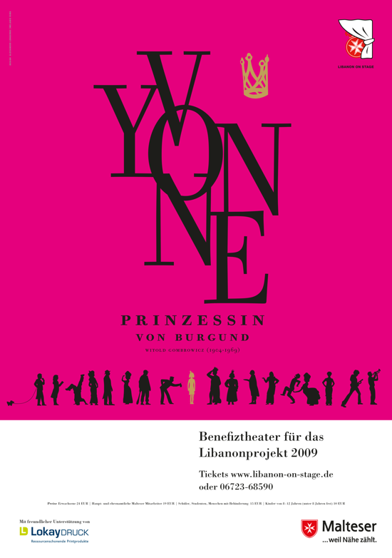 2009 wird's kontrovers mit Witold Gombrowicz's Gesellschaftsfarce "Yvonne Prinzessin von Burgund".