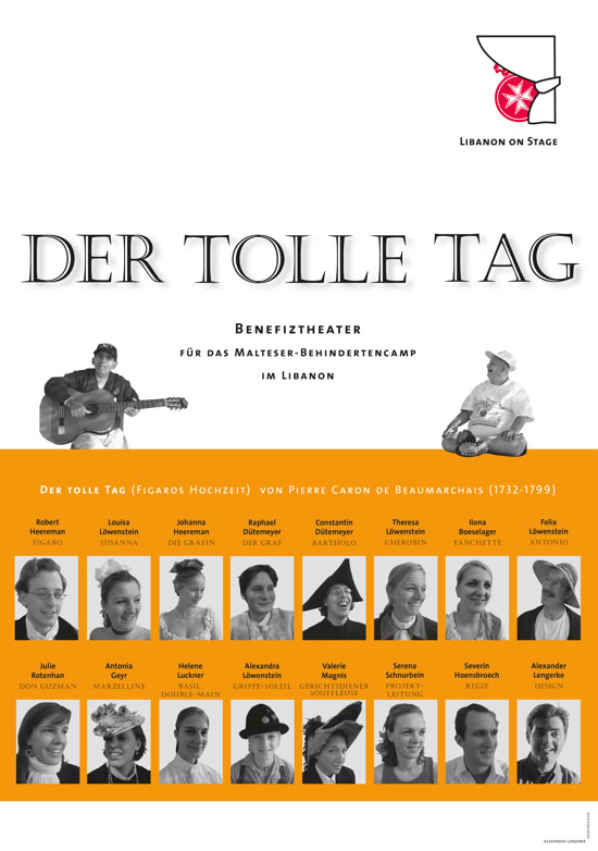 Premiere für Libanon on Stage: Das erste Stück "Der tolle Tag" von Beaumarchais im Jahr 2005